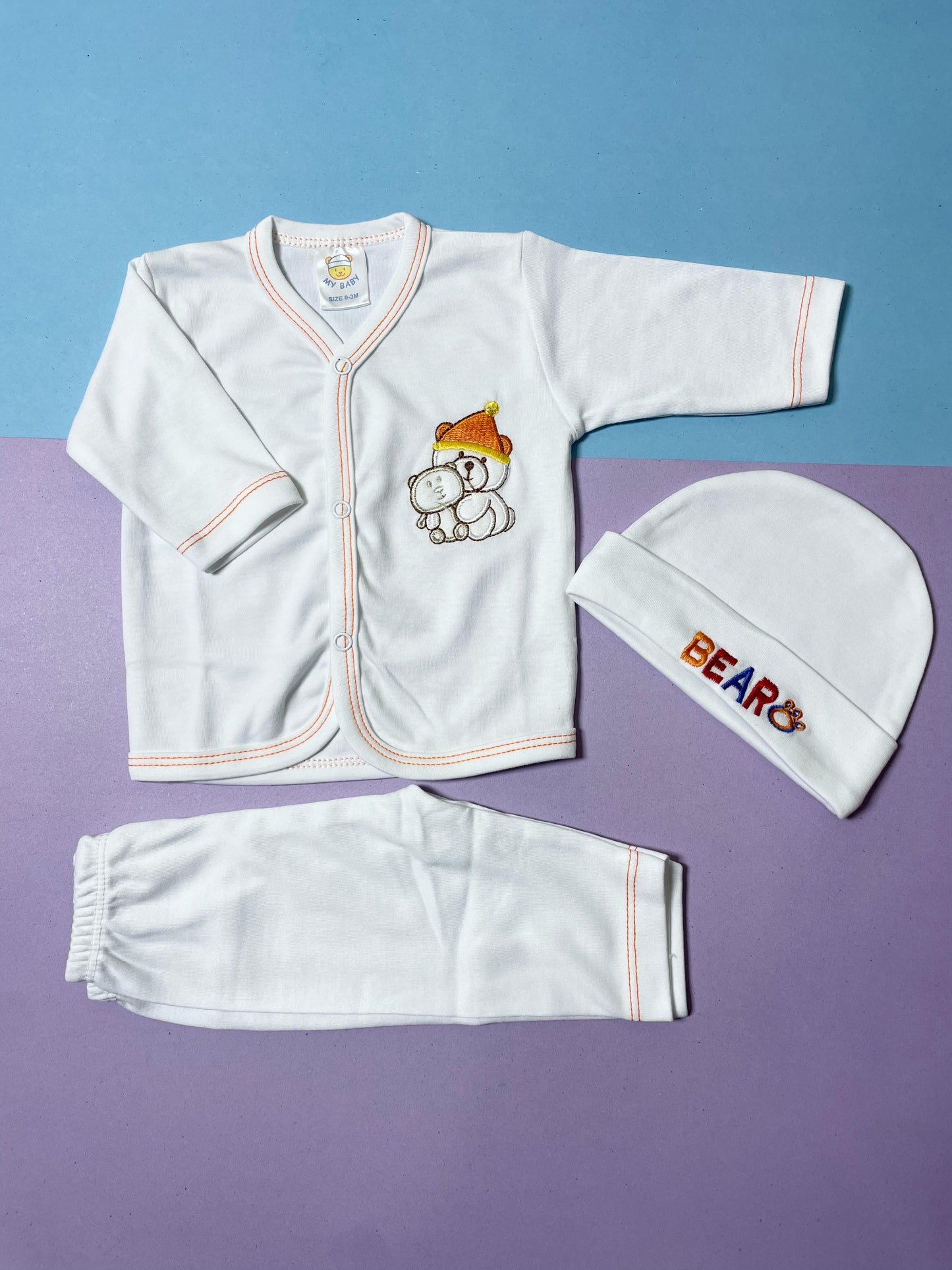 New Born Gift Set - Orange Bear