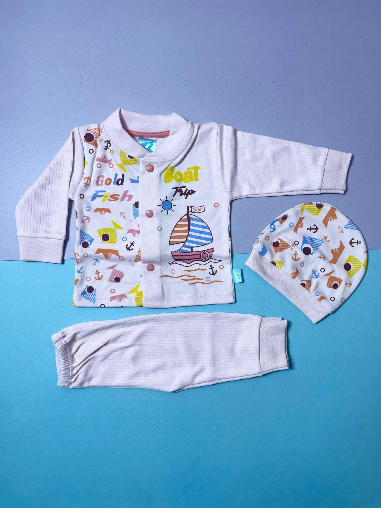 New Born Gift Set - Boat Pink